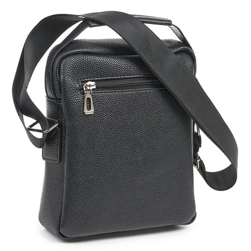 Verde Ανδρική Τσάντα Ώμου/Χιαστί 13-0102 Μαύρο